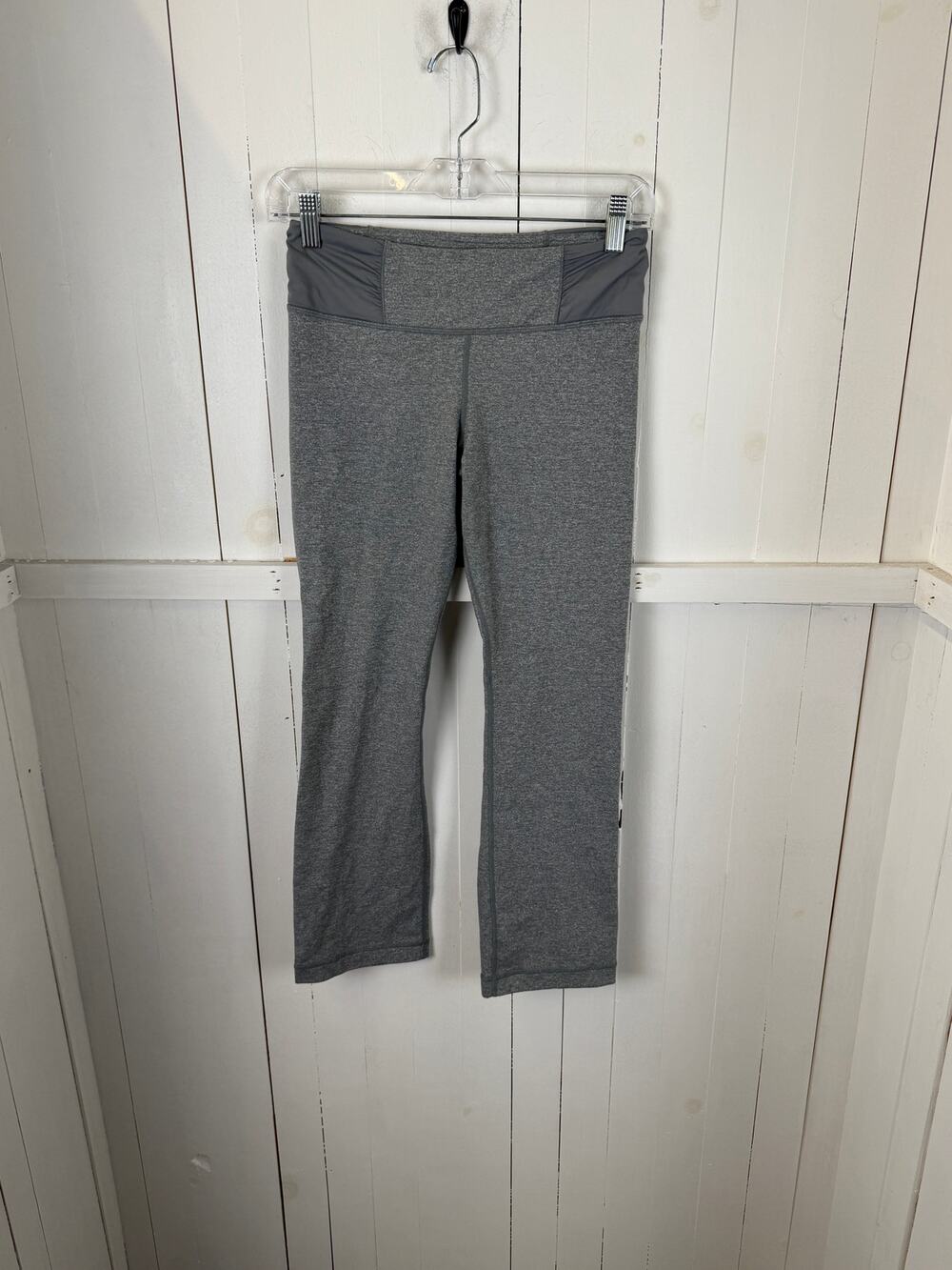 Lululemon Gray Ankle Leggings Size 6 Nylon Pre-Owned